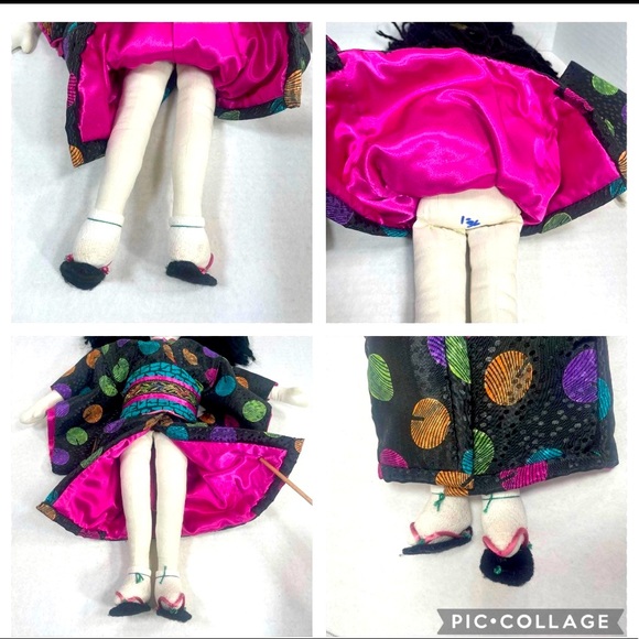 Japanese likeness approx 21” cotton doll appears lovingly handmade Price Firm - Picture 9 of 10